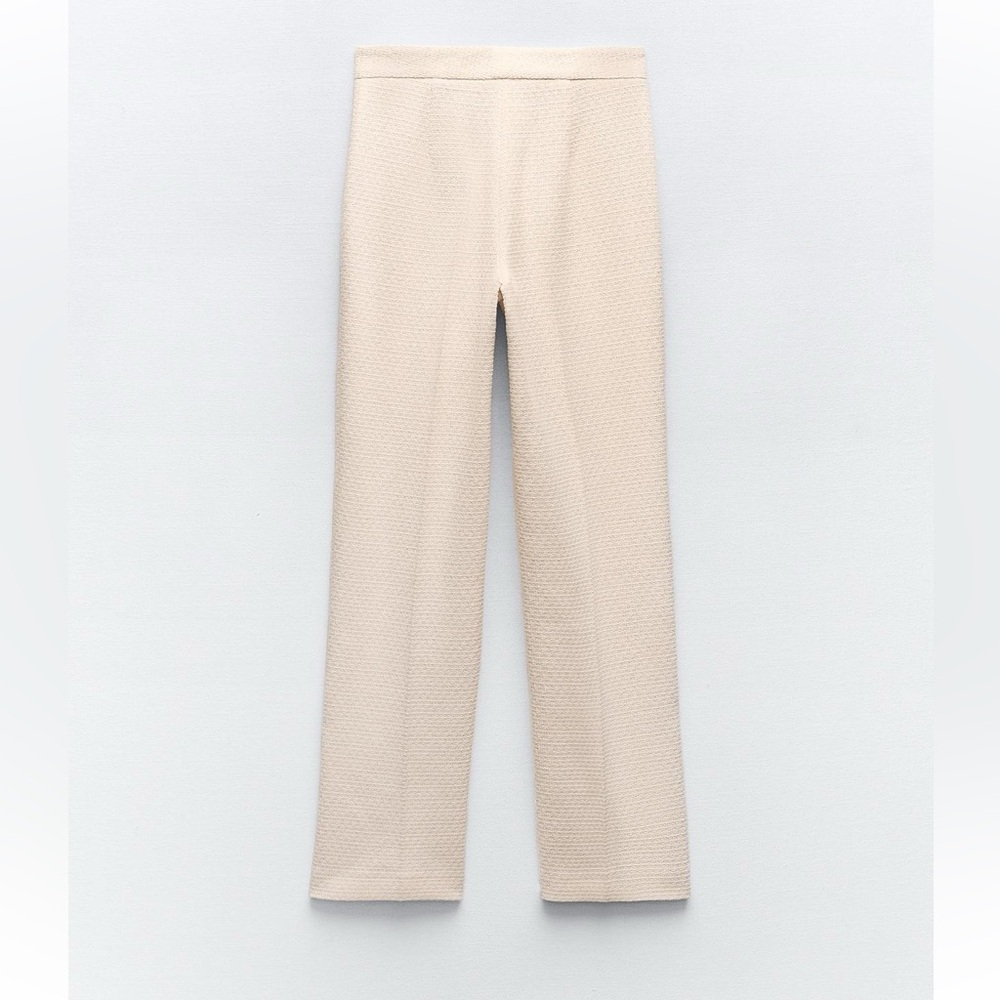 ZARA SS24 METALLIC THREAD TEXTURED PANTS 2529/122 018/002 - Picture 13 of 13